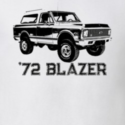 1972 Blazer Cheyenne Side View With Model Year Light Color T Shirt