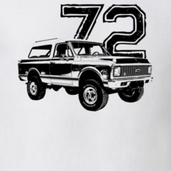 1972 Blazer Cheyenne Side View With Year Light Color T Shirt