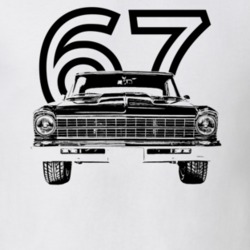 1967 Nova Grill View With Year Light Color T Shirt