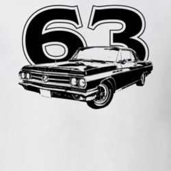 1963 Wildcat Three Quarter View With Year Light Color T Shirt