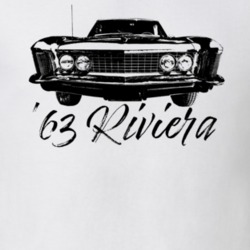 1963 Riviera Grill View With Model Year Light Color T Shirt