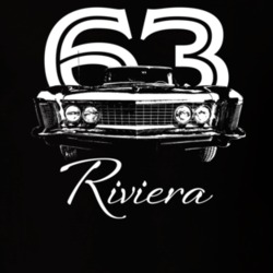 1963 Riviera Grill View With Year And Model Dark Color T Shirt