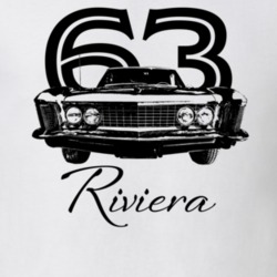 1963 Riviera Grill View With Year And Model Light Color T Shirt