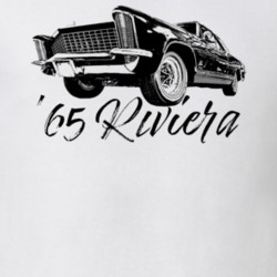 1965 Riviera Three Quarter View With Model Year Light Color T Shirt