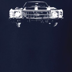 1971 Chevelle Grill View Dark Color T Shirt