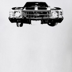 1971 Chevelle Grill View Light Color T Shirt