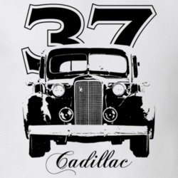 1937 Cadillac Grill View With Model And Year Light Color T Shirt T Shi