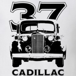 1937 Cadillac Grill View With Year And Model Light Color T Shirt T Shi