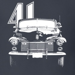 1941 Cadillac Series 62 Grill View With Year Dark Color T Shirt T Shir