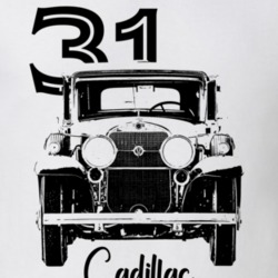 1931 Cadillac Grill View With Year And Model Light Color T Shirt
