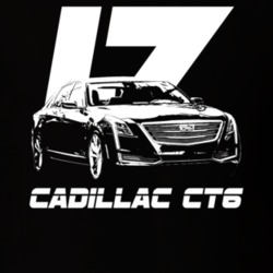 2017 Cadillac Ct6 Three Quarter View With Model And Year Dark Color T 