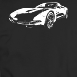 2004 Corvette Three Quarter View Dark Color T Shirt
