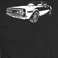 1967 Camaro Ss Three Quarter View Dark Color T Shirt