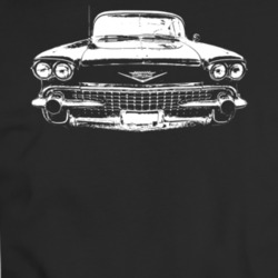 1958 Cadillac Coupe Deville Grill View Dark Color T Shirt