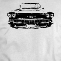 1958 Cadillac Coupe Deville Grill View Light Color T Shirt