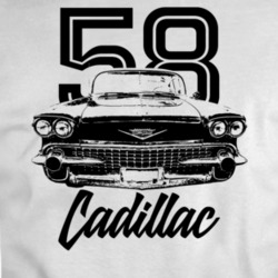 1958 Cadillac Coupe Deville Grill View With Year And Model Light Color