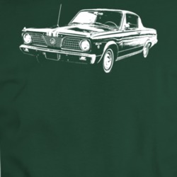 1966 Barracuda Three Quarter View Dark Color T Shirt