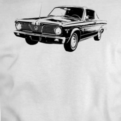 1966 Barracuda Three Quarter View Light Color T Shirt