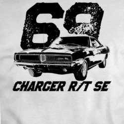 1969 Charger Rt Se Three Quarter View With Year And Model Light Color 