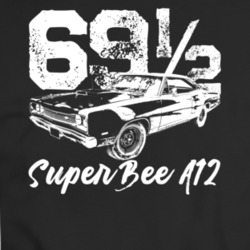 1969 1/2 Super Bee A12 Three Quarter View With Year And Model Dark Col