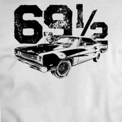 1969 1/2 Super Bee A12 Three Quarter View With Year Light Color T Shir