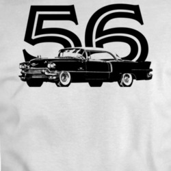 1956 Eldorado Seville Side View With Year Light Color T Shirt