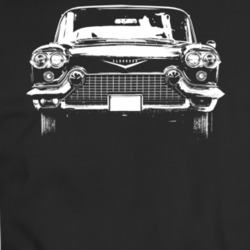 1958 Cadillac Eldorado Grill View Dark Color T Shirt