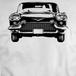 1958 Cadillac Eldorado Grill View Light Color T Shirt