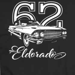 1962 Eldorado Three Quarter View With Year And Model Dark Color T Shir