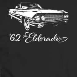 1962 Eldorado Three Quarter View With Model Year Dark Color T Shirt