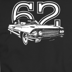 1962 Eldorado Three Quarter View With Year Dark Color T Shirt