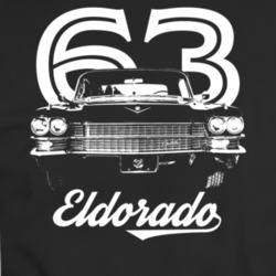 1963 Eldorado Biarritz Grill View With Year And Model Dark Color T Shi