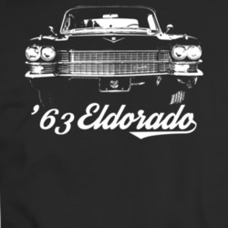 1963 Eldorado Biarritz Grill View With Model Year Dark Color T Shirt