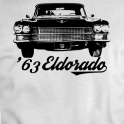 1963 Eldorado Biarritz Grill View With Model Year Light Color T Shirt