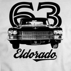1963 Eldorado Biarritz Grill View With Year And Model Light Color T Sh
