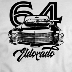 1964 Eldorado Grill View With Year And Model Light Color T Shirt