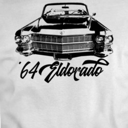 1964 Eldorado Grill View With Model Year Light Color T Shirt