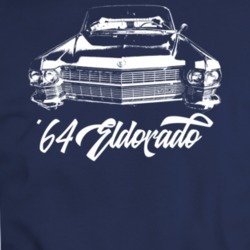 1964 Eldorado Grill View With Model Year Dark Color T Shirt
