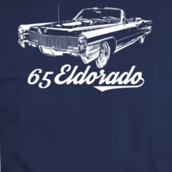 1965 Eldorado Three Quarter View With Model Year Dark Color T Shirt