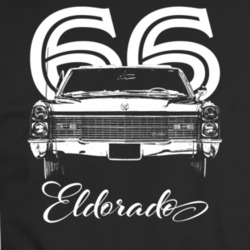 1966 Eldorado Grill View With Year And Model Dark Color T Shirt