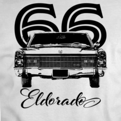 1966 Eldorado Grill View With Year And Model Light Color T Shirt
