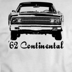 1962 Continental Grill View With Model Year Light Color T Shirt