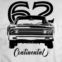 1962 Continental Grill View With Year And Model Light Color T Shirt