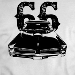 1966 Gto Grill View With Year Light Color T Shirt