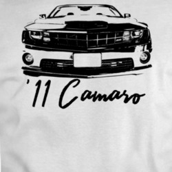 2011 Camaro Grill View With Model Year Light Color T Shirt
