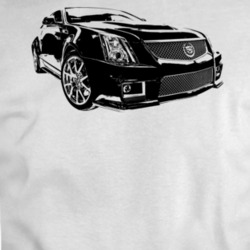 2013 Cadillac Three Quarter View Light Color T Shirt