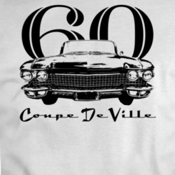 1960 Cadillac Coupe De Ville Grill View With Year And Model Light Colo