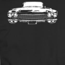1960 Cadillac Coupe De Ville Grill View Dark Color T Shirt