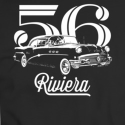 1956 Special Riviera Three Quarter View With Year And Model Dark Color