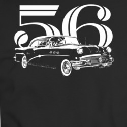 1956 Special Riviera Three Quarter View With Year Dark Color T Shirt